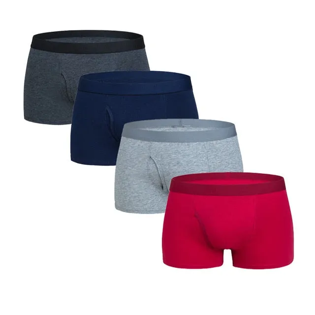 4 Pack Men's Underpants Underwear Boxers Pack Cotton Trunks Boxer shorts