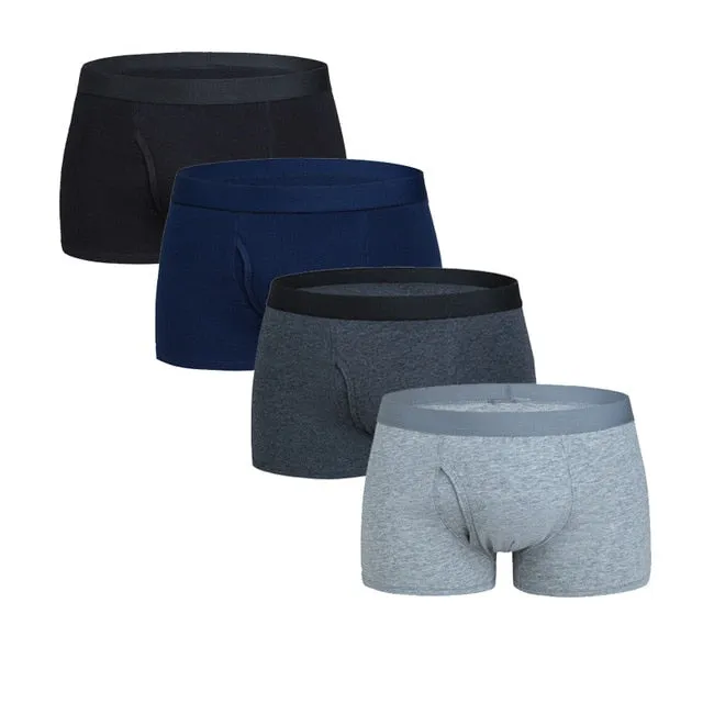 4 Pack Men's Underpants Underwear Boxers Pack Cotton Trunks Boxer shorts