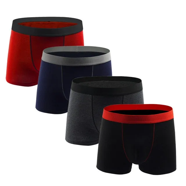 4 Pack Men's Underpants Underwear Boxers Pack Cotton Trunks Boxer shorts