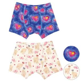 A Thousand Hearts / I Give You My Heart Alpacas Boys Boxer Set of 2