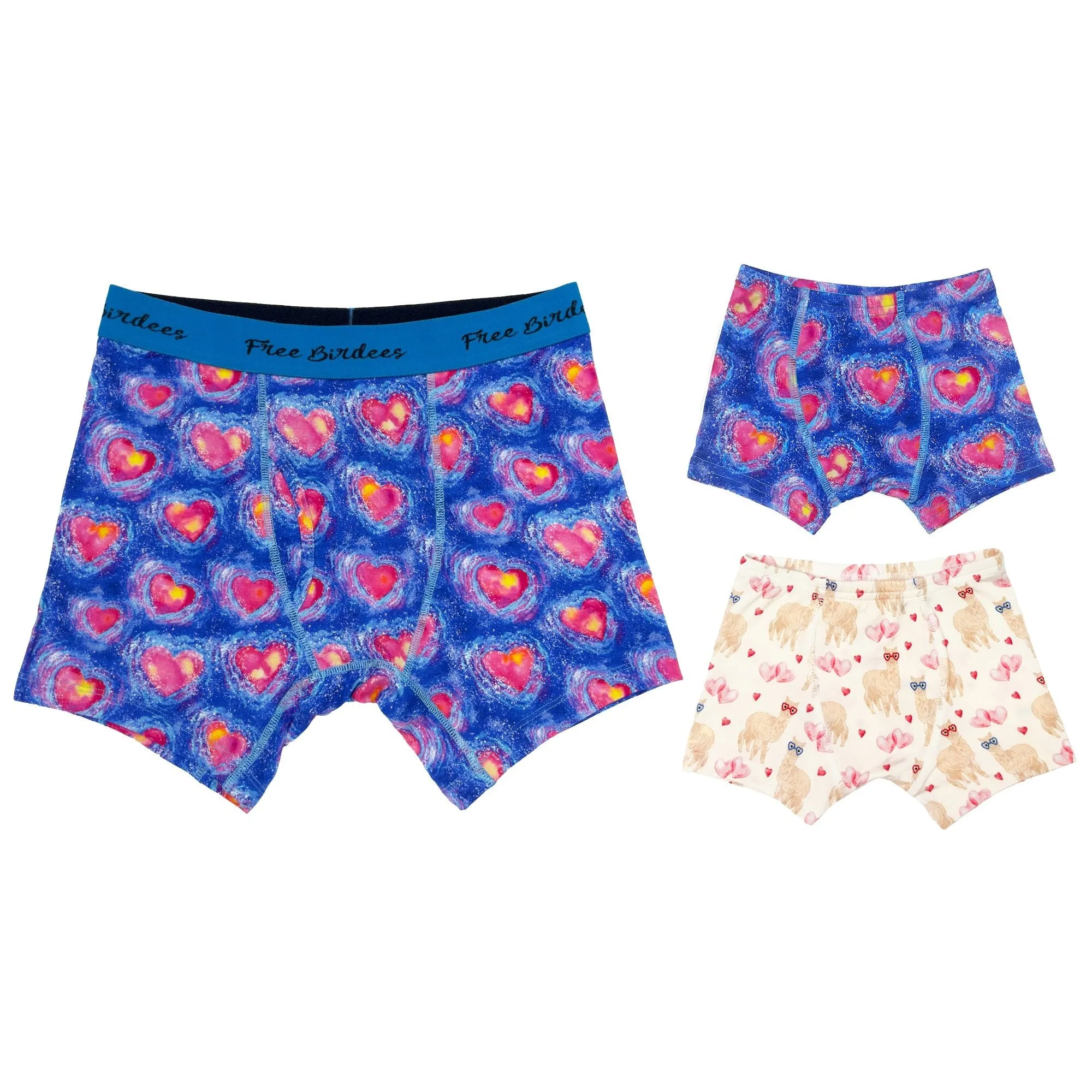 A Thousand Hearts / I Give You My Heart Alpacas Boys Boxer Set of 2