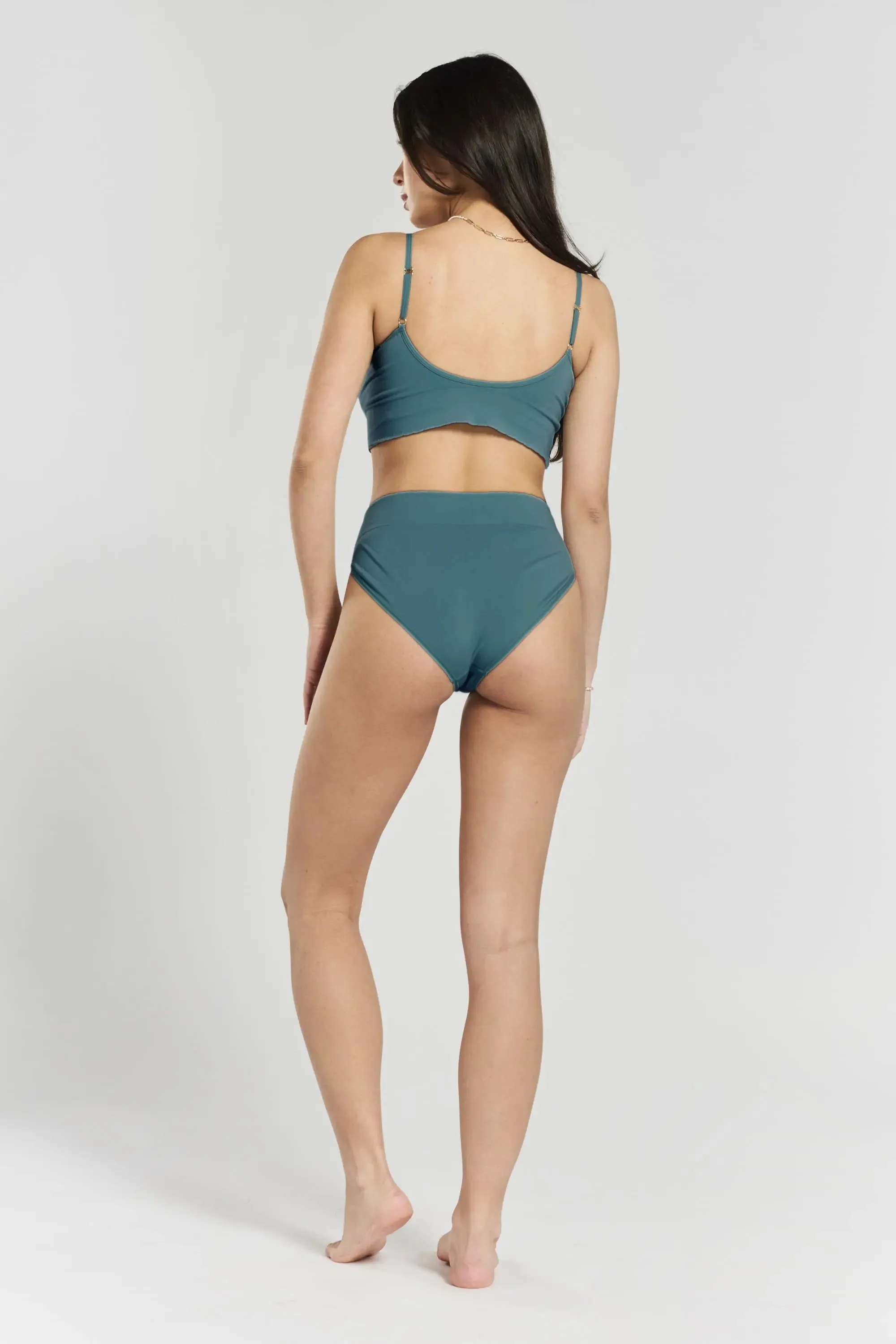 Acacia Seamless Stretch-Bamboo Bralette - Seabed Blue