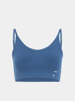 Acacia Seamless Stretch-Bamboo Bralette - Seabed Blue