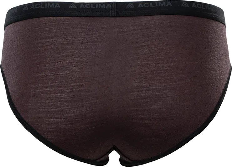 Aclima Women&#x27;s LightWool Briefs Chocolate Plum | Buy Aclima Women&#x27;s LightWool Briefs Chocolate Plum here | Outnorth