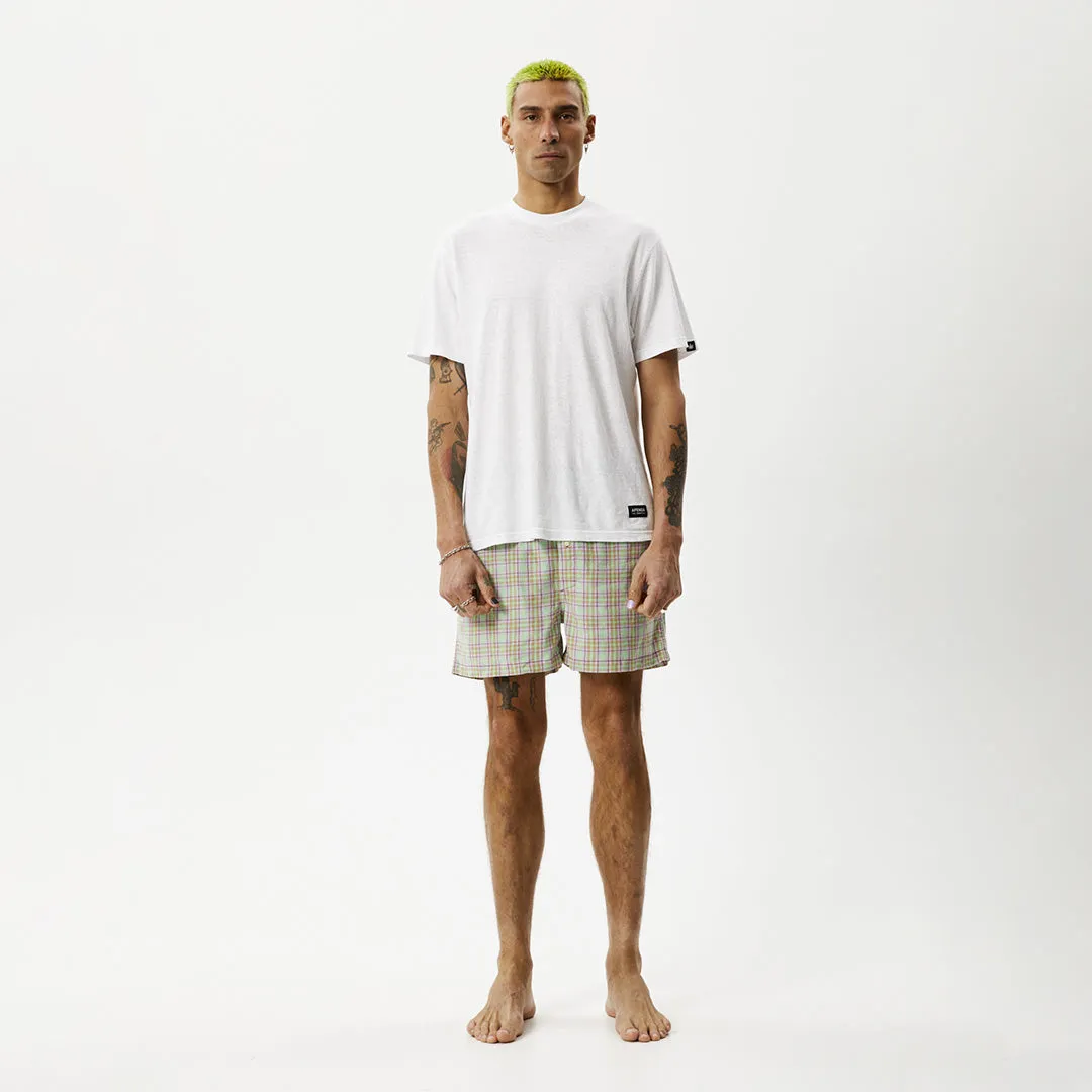 AFENDS Unisex Kali - Boxers - Pistachio Check