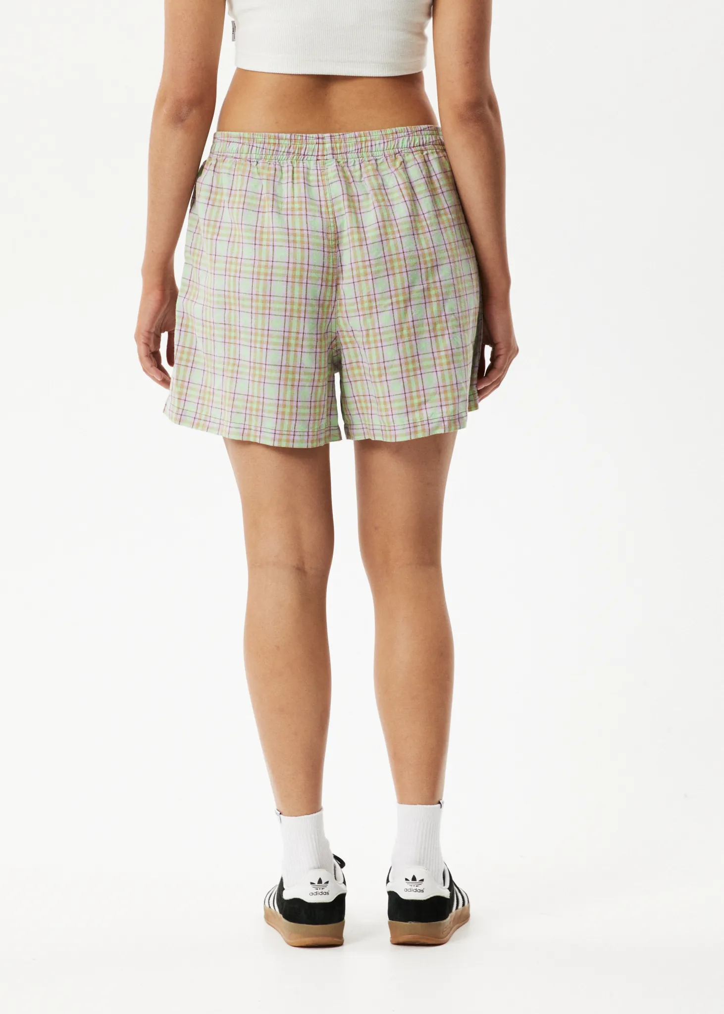 AFENDS Unisex Kali - Boxers - Pistachio Check