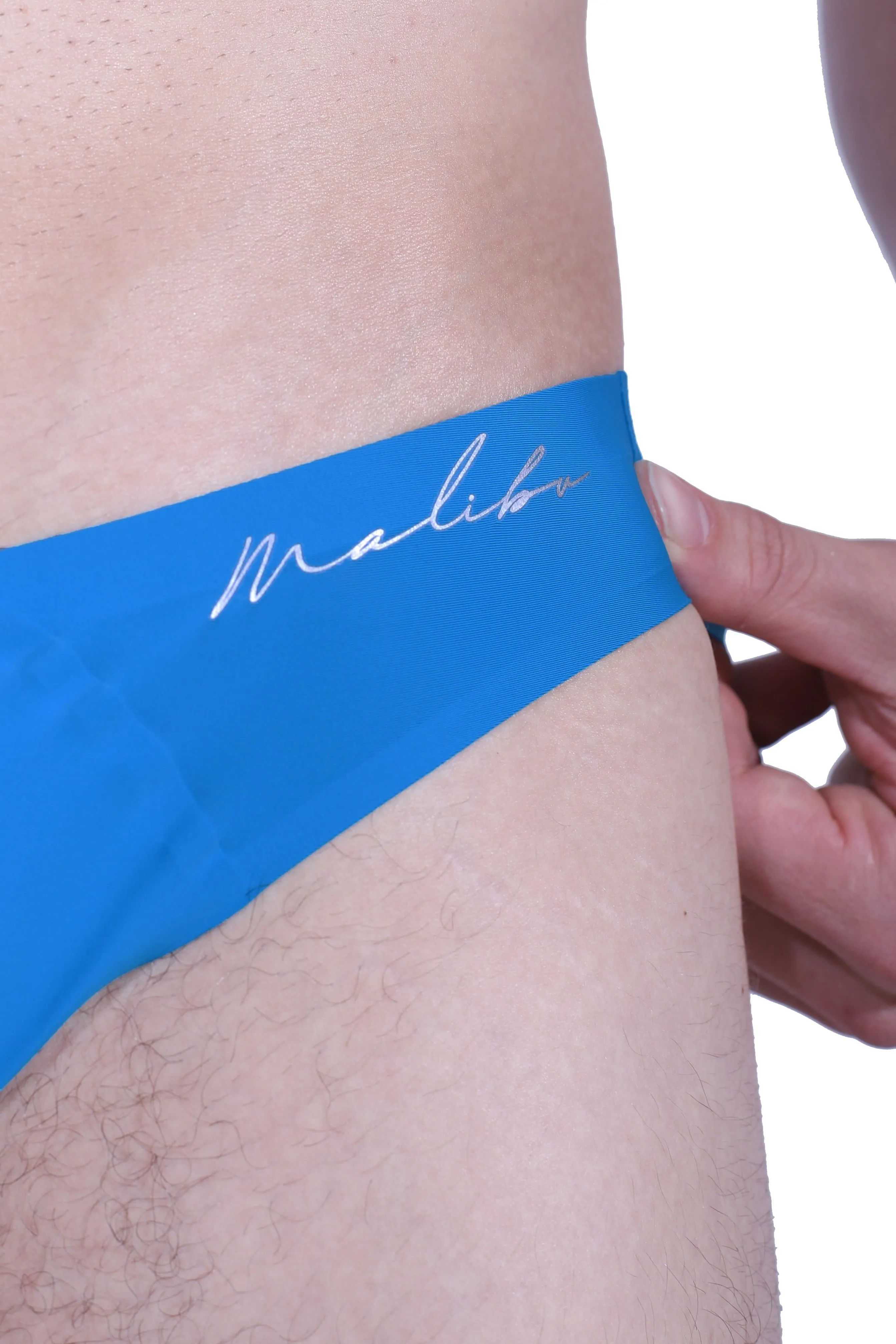 After-Hours Silky Seamless Briefs - Neon Blue