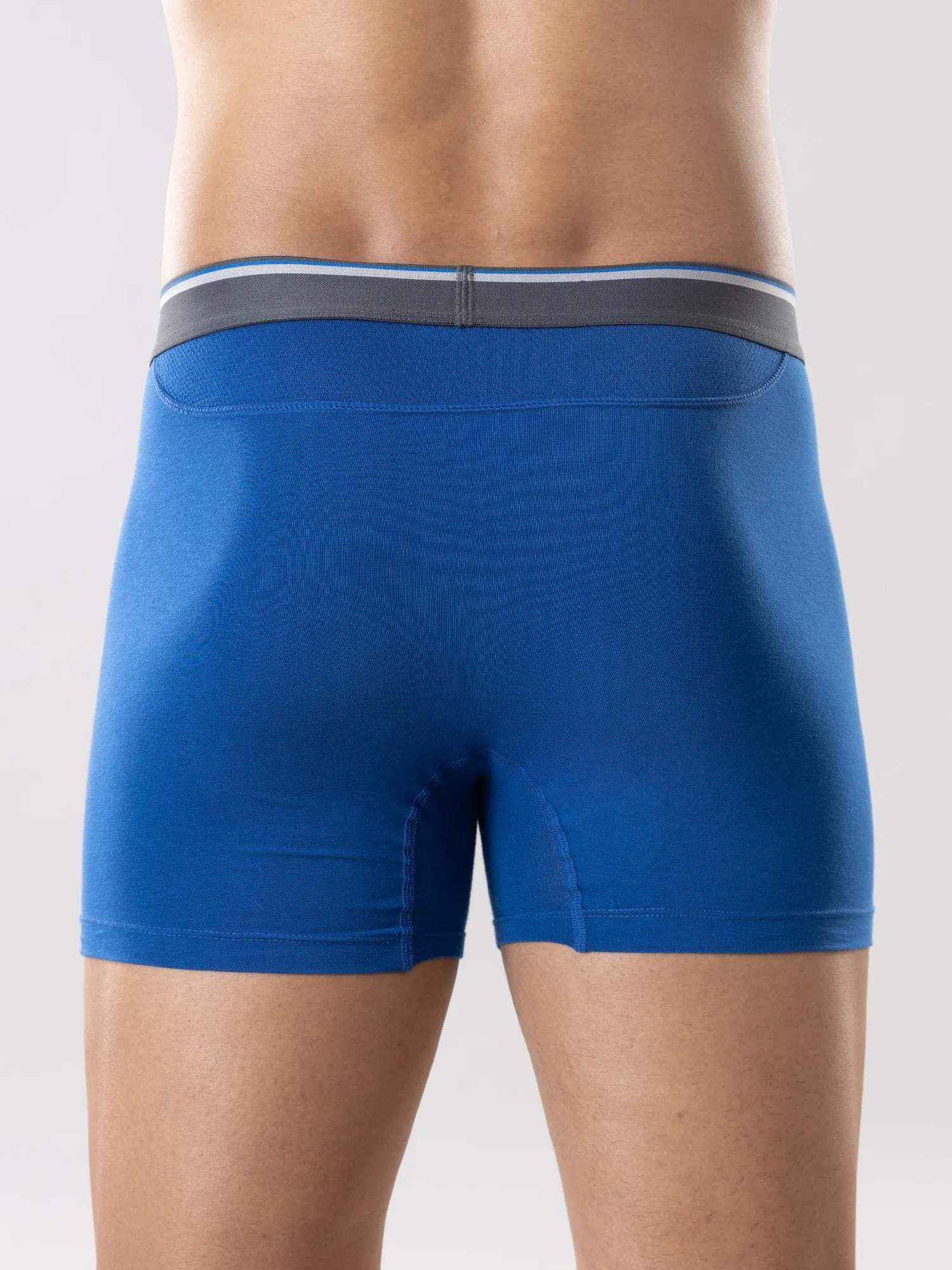 Anti Odor Cotton Tencel Cooling Boxer Brief - Royal Blue