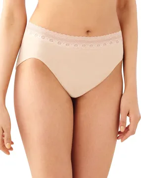 Bali Women's Comfort Seamless High-Cut Brief Panty, Beige, 10/11