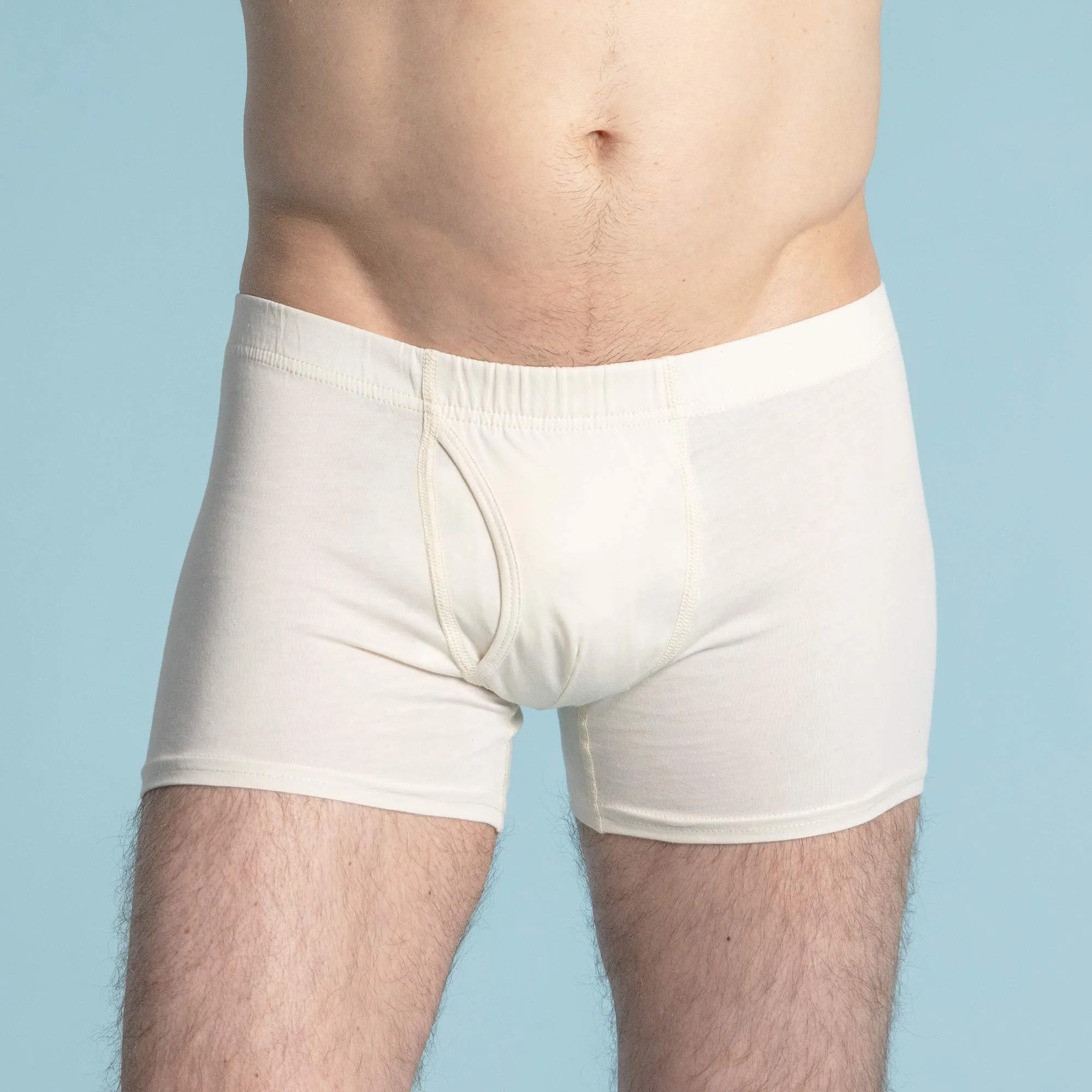 BJORN 100% Organic Prima Cotton Fitted Boxer Briefs (Gusset Crotch)