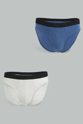 Blue And Grey Brief Set (Pack of 2)