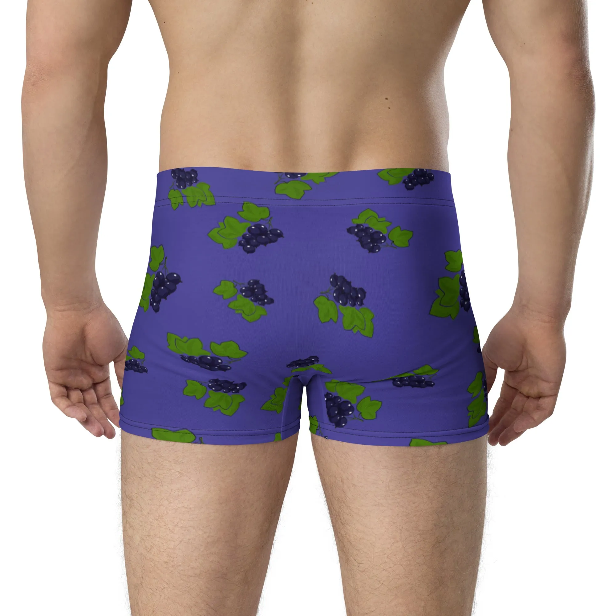 Blue grapes printed boxer for man