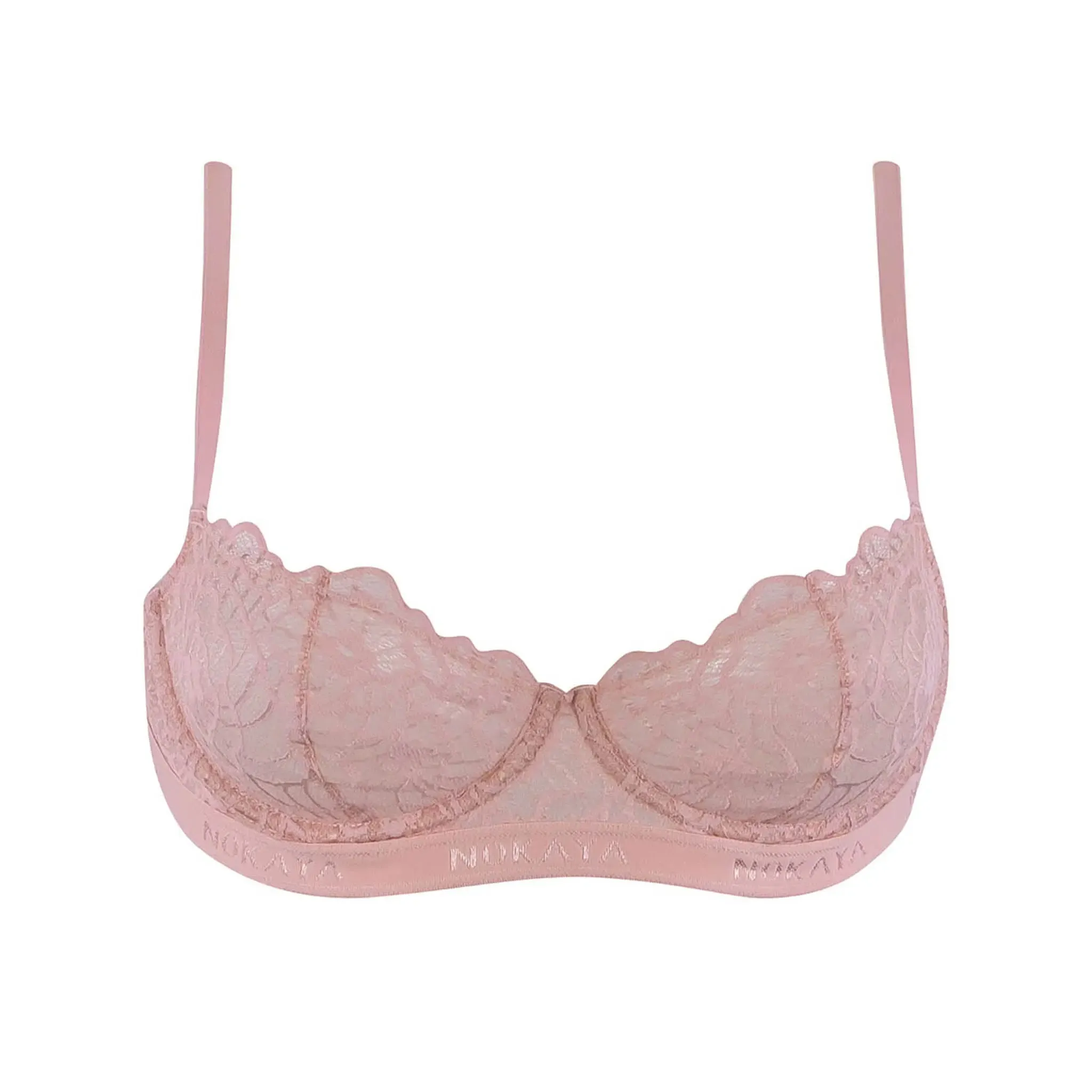 Born in Ukraine Lace Balcony Bra Pink