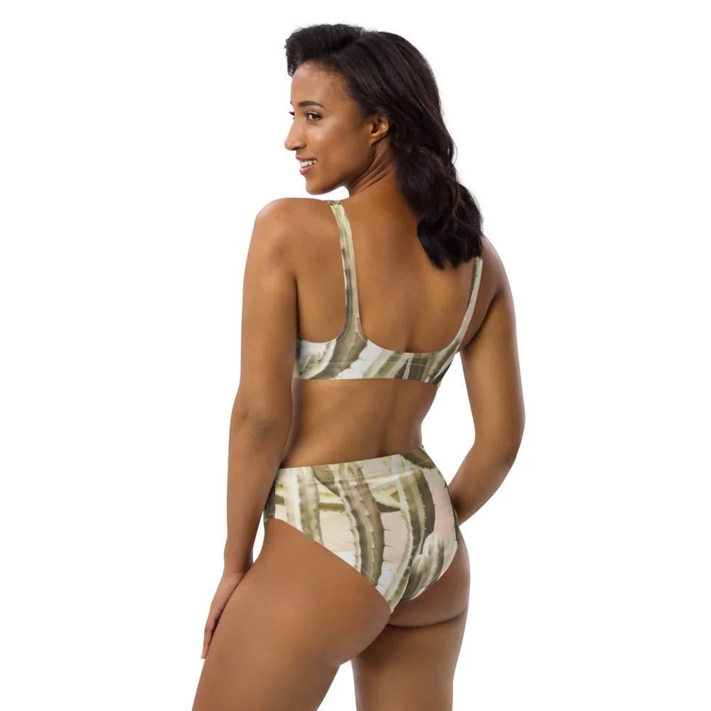 Cactus Cool high-waisted bikini