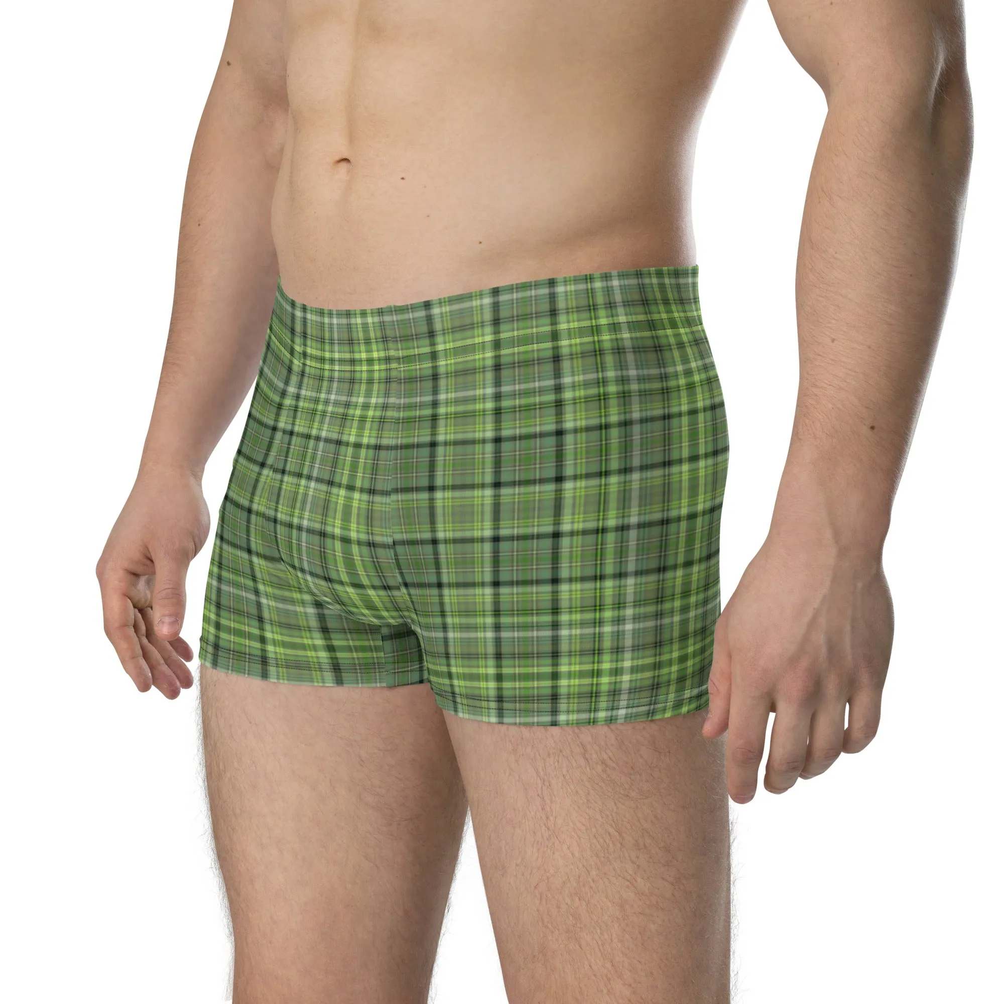 Checkered boxer briefs for men