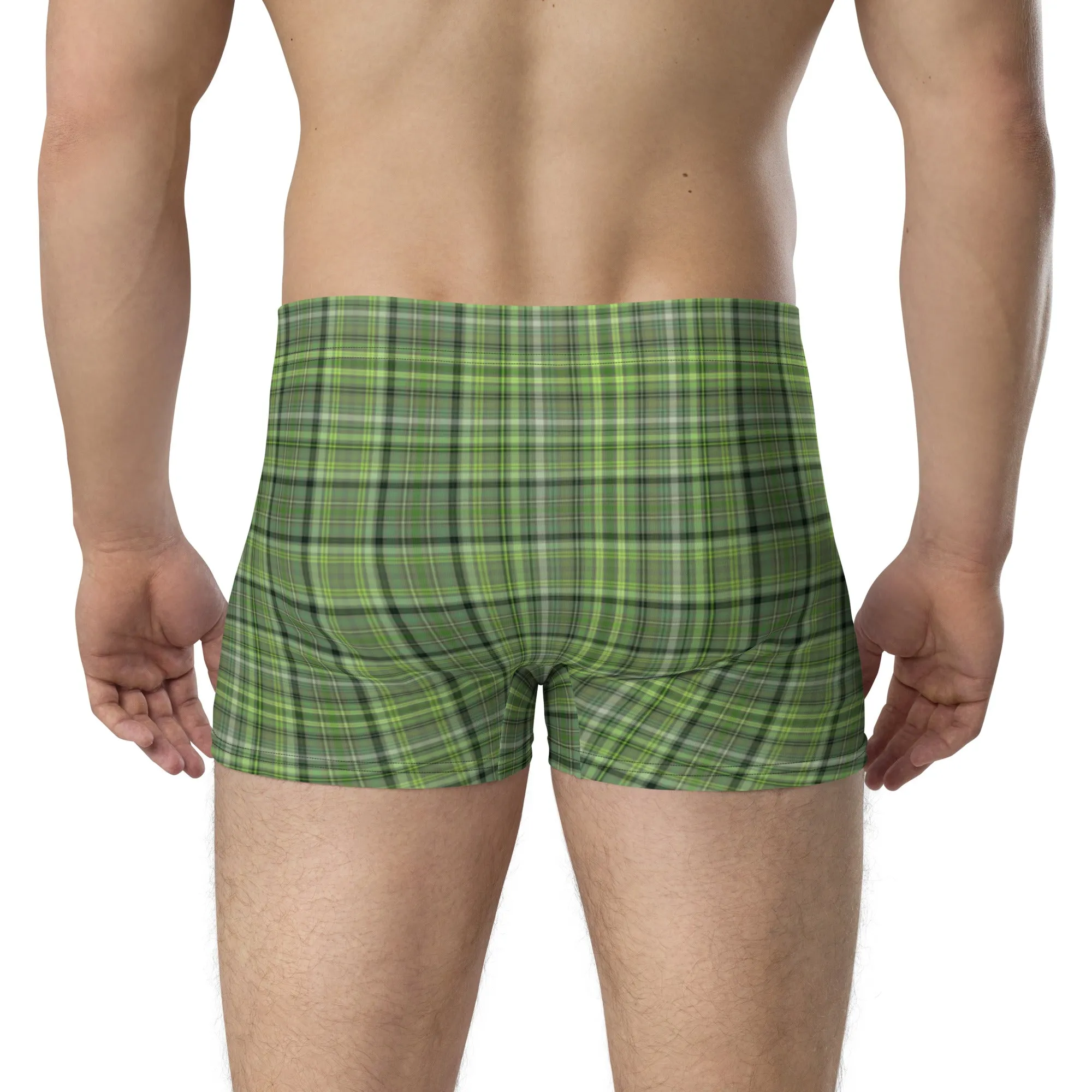 Checkered boxer briefs for men