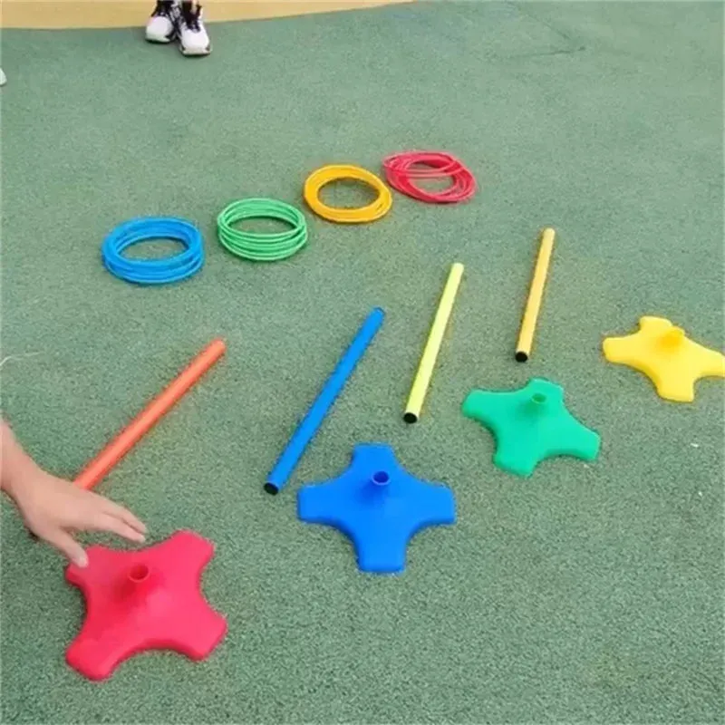 Children's outdoor activities ring throwing toys kindergarten sensory integration training equipment parent-child competition ring game