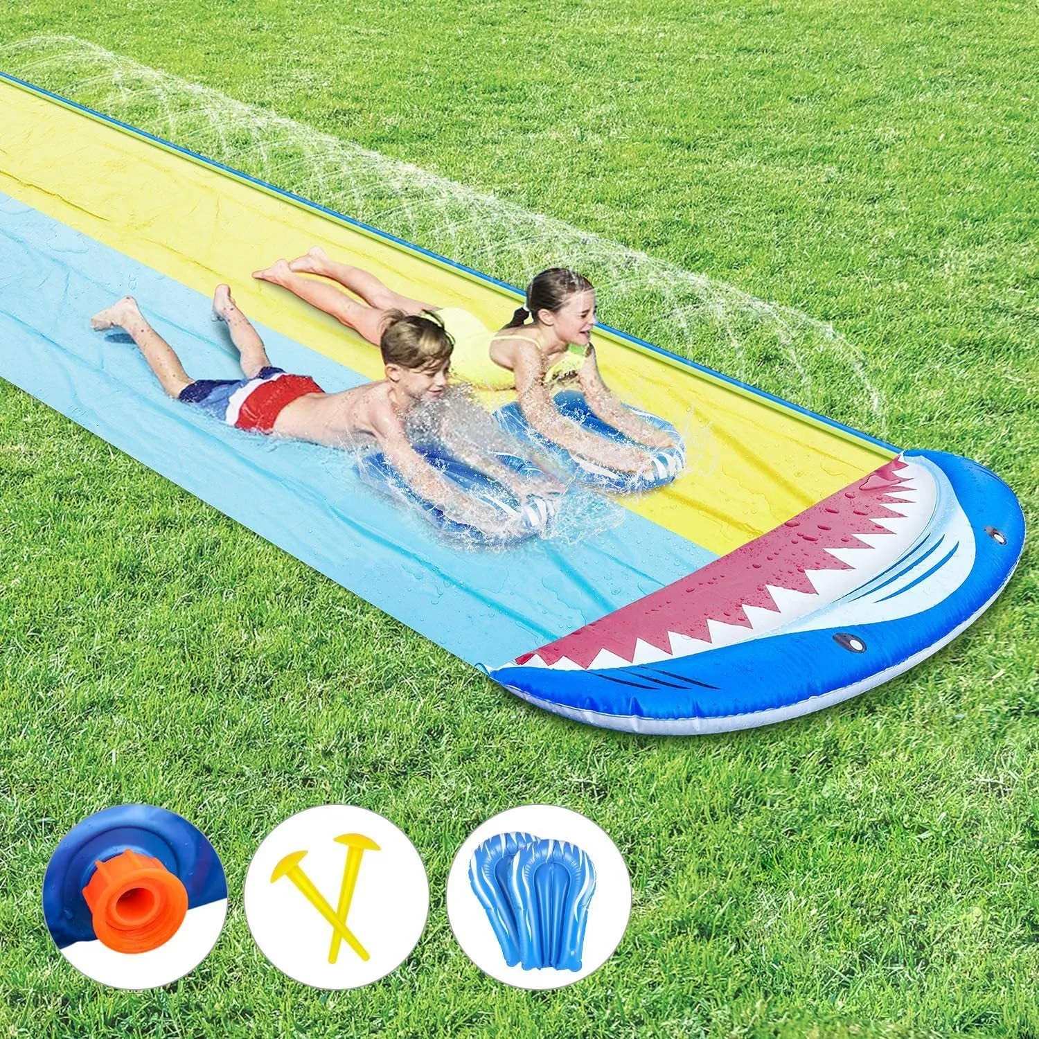 Children's Outdoor Lawn Water Spray Toys Slide