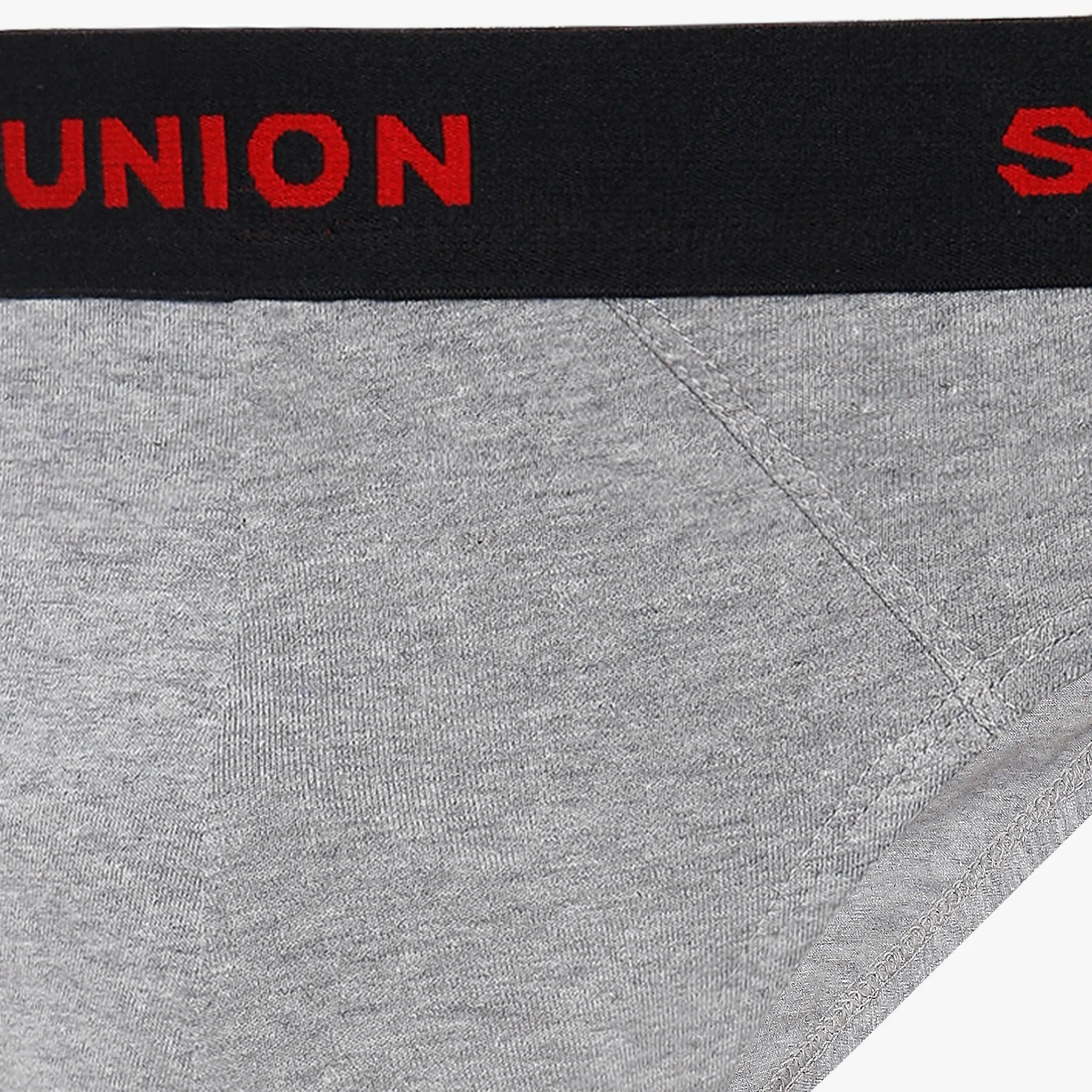 Cotton Grey Melange Mens Brief