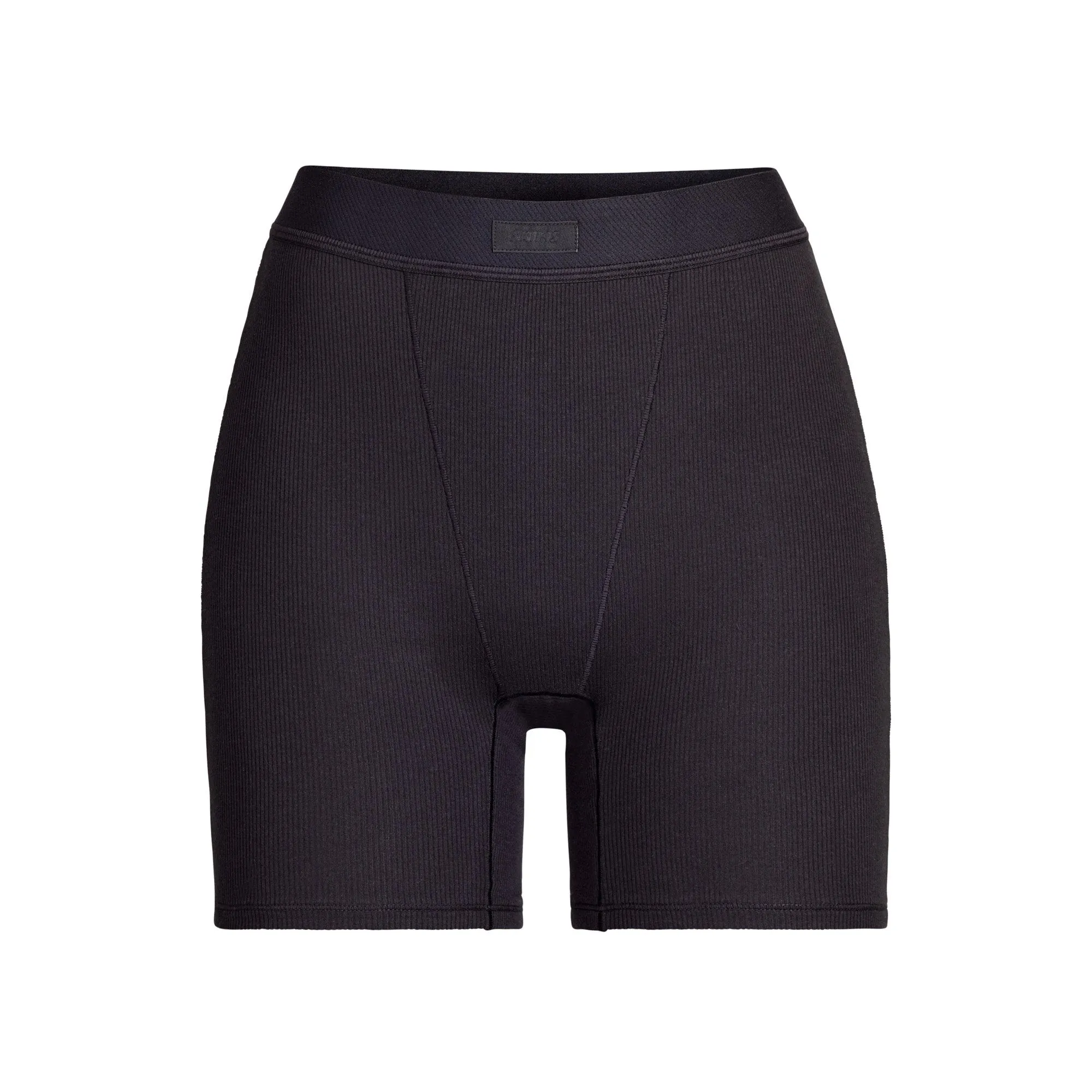 COTTON RIB BOXER | SOOT