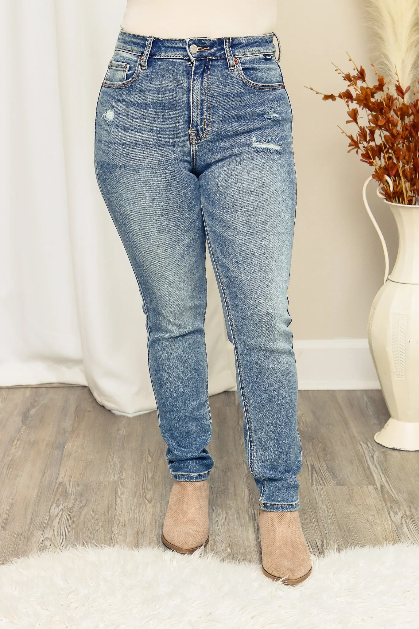 Dani Medium Wash High Waisted Jeans