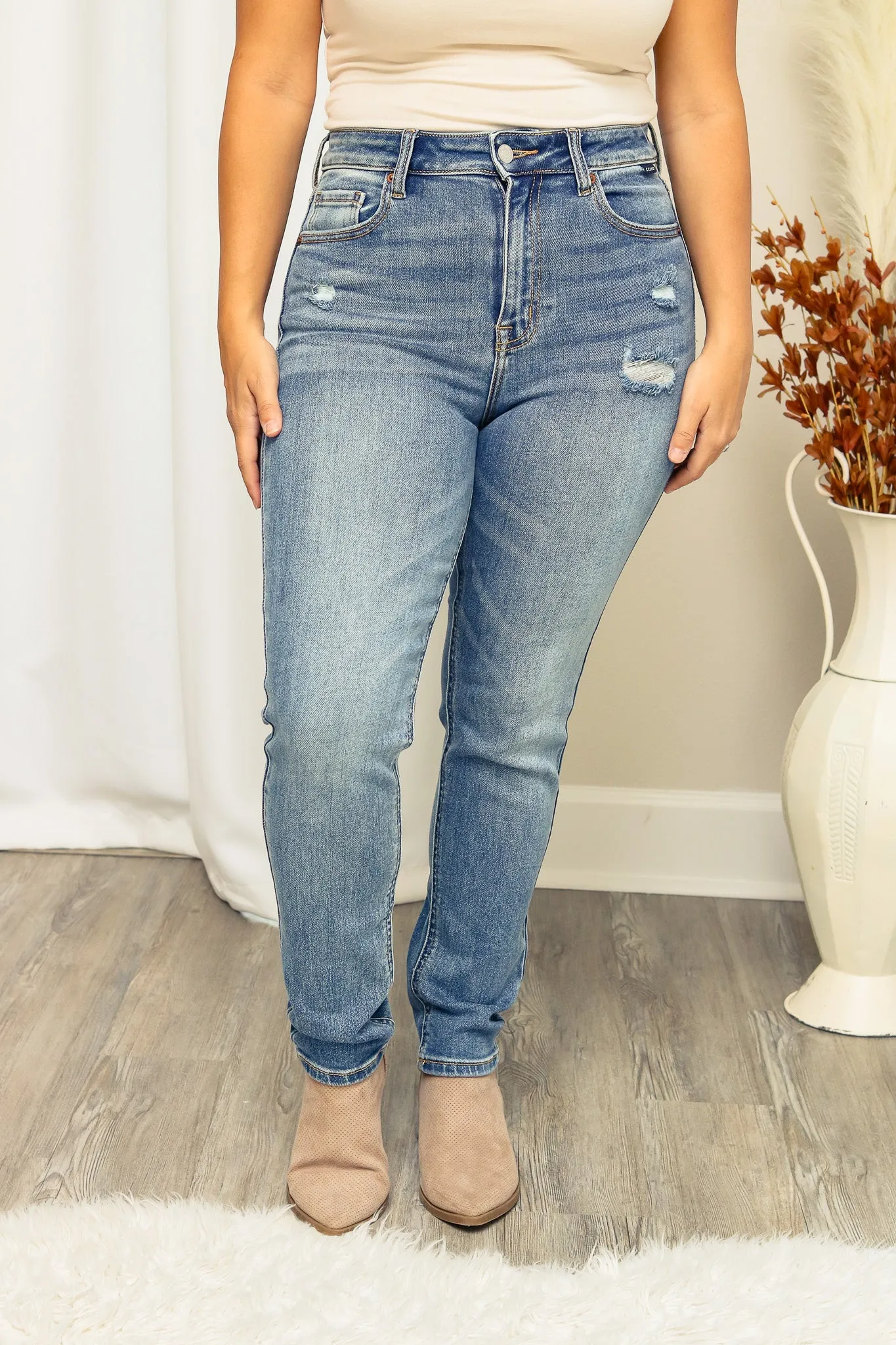 Dani Medium Wash High Waisted Jeans