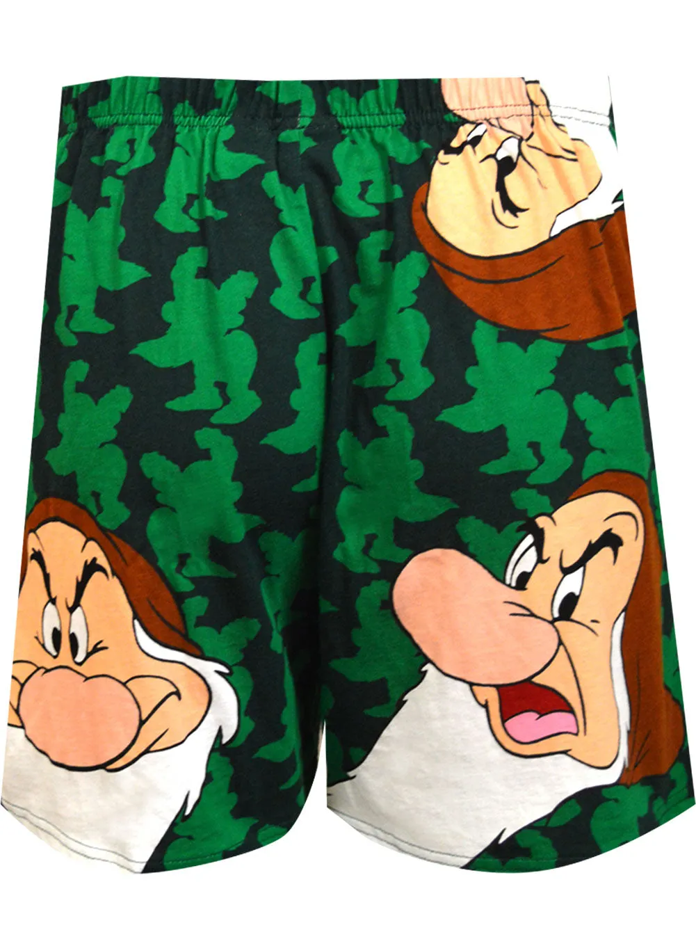 Disney's Snow White Grumpy Cotton Green Boxer Shorts