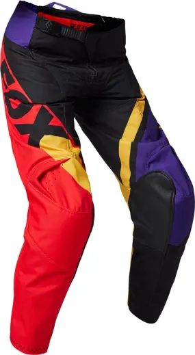 FOX 180 Xpozr youth motocross pants, black/yellow/red