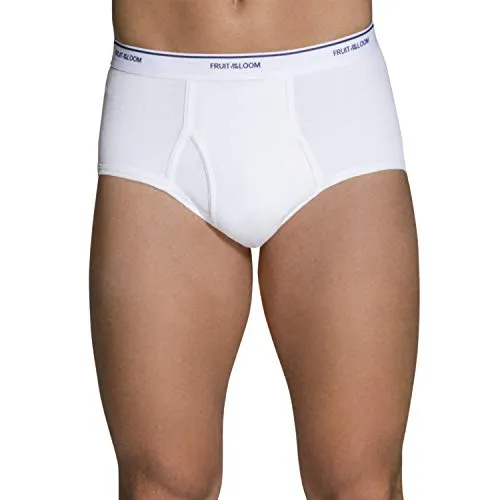 Fruit of the Loom mens Tag-free Cotton Briefs, 9 Pack - White, X-Large US