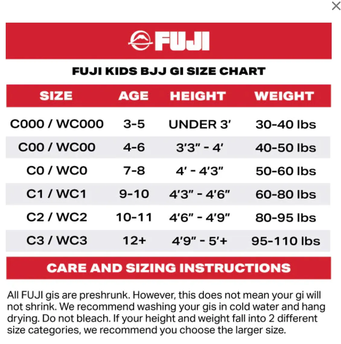 FUJI All Around Kids BJJ Gi