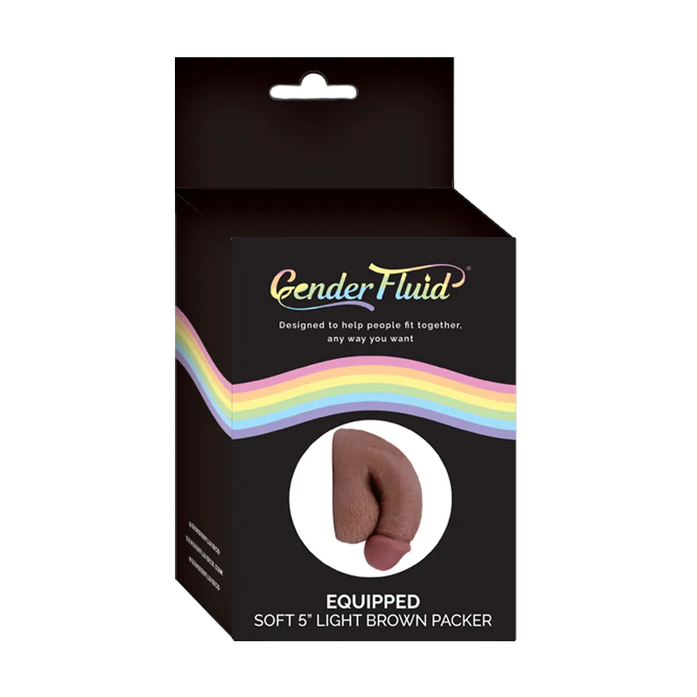 Gender Fluid Soft Packer 5" Light Brown