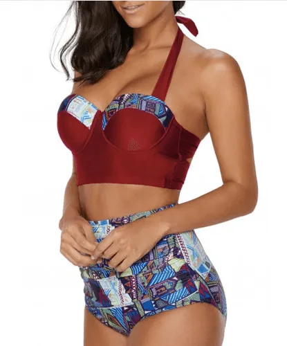 GEOMETRIC GEM TWO-PIECE SWIMSUIT