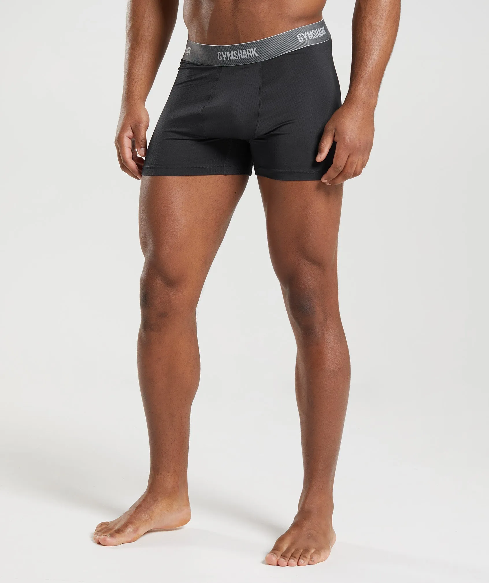 Gymshark Sports Tech Boxers 2pk - Black/Core Olive