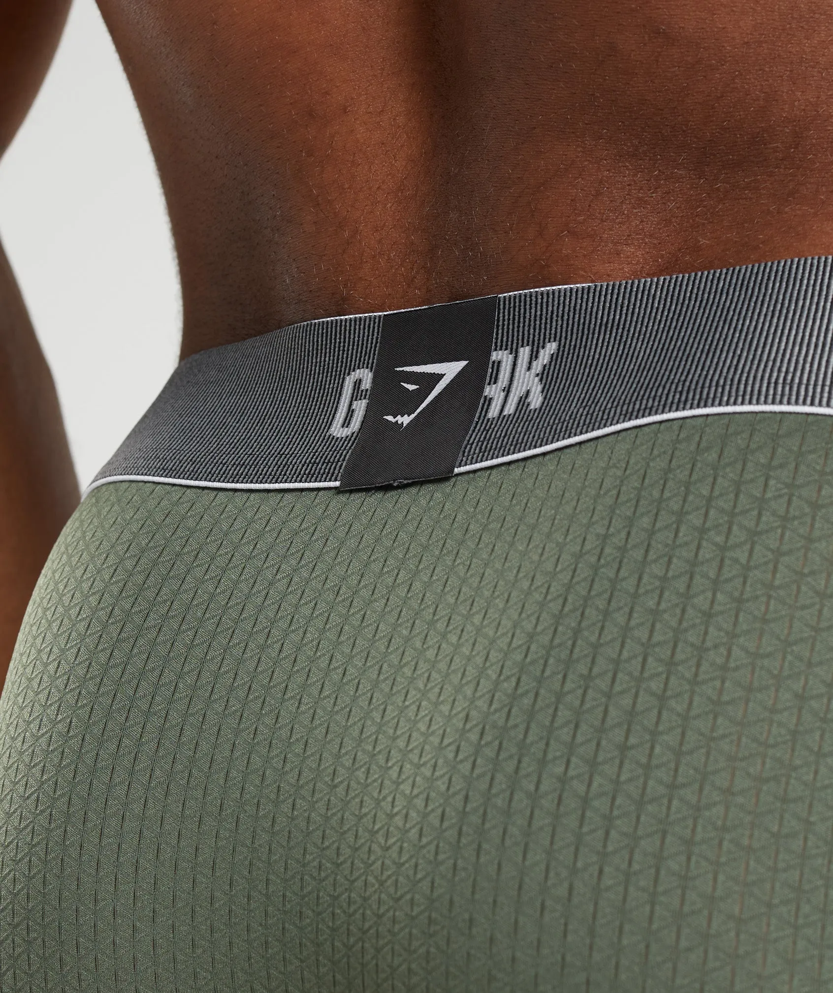 Gymshark Sports Tech Boxers 2pk - Black/Core Olive