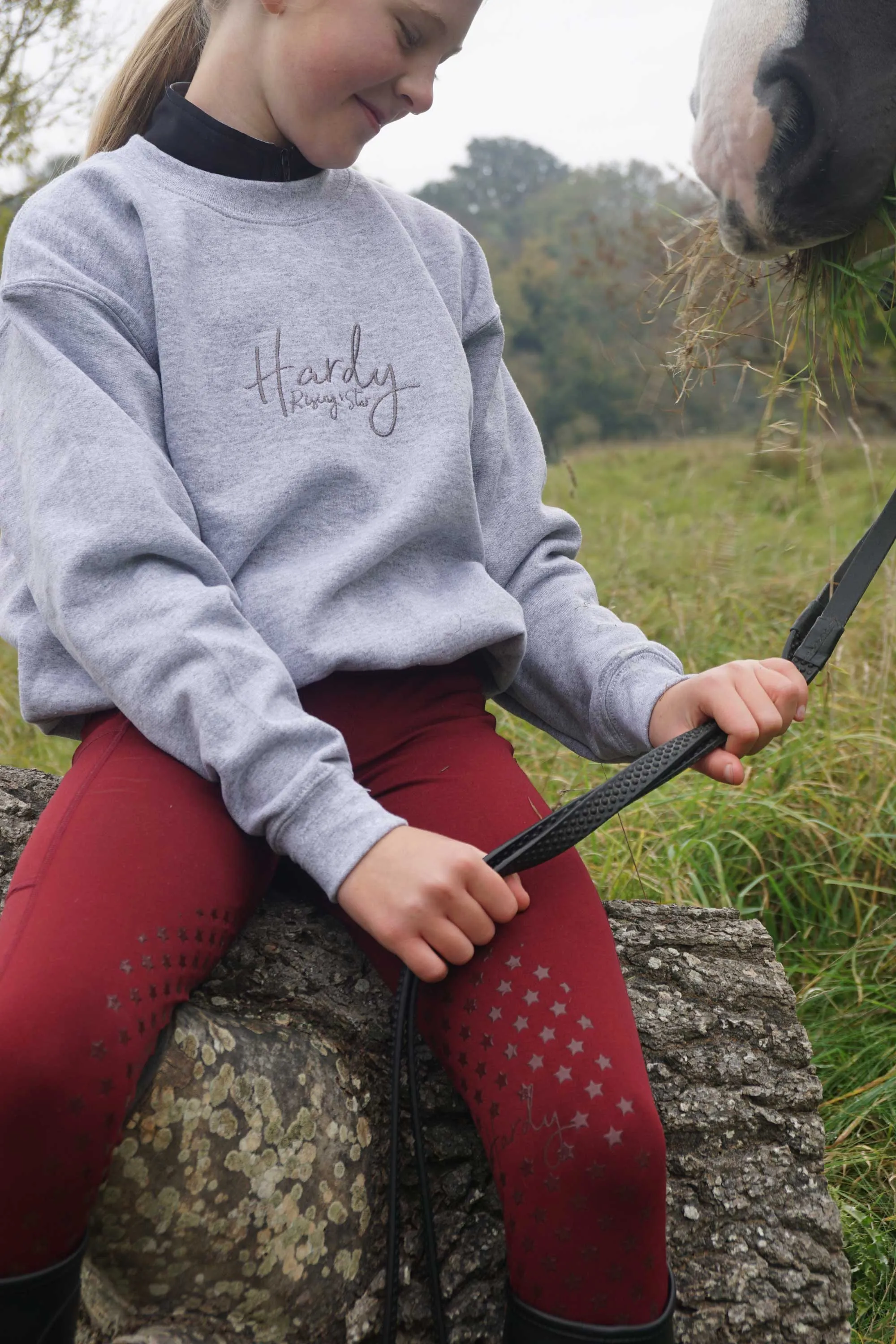 Hardy Equestrian Children's Rising Star Grey Sweatshirt