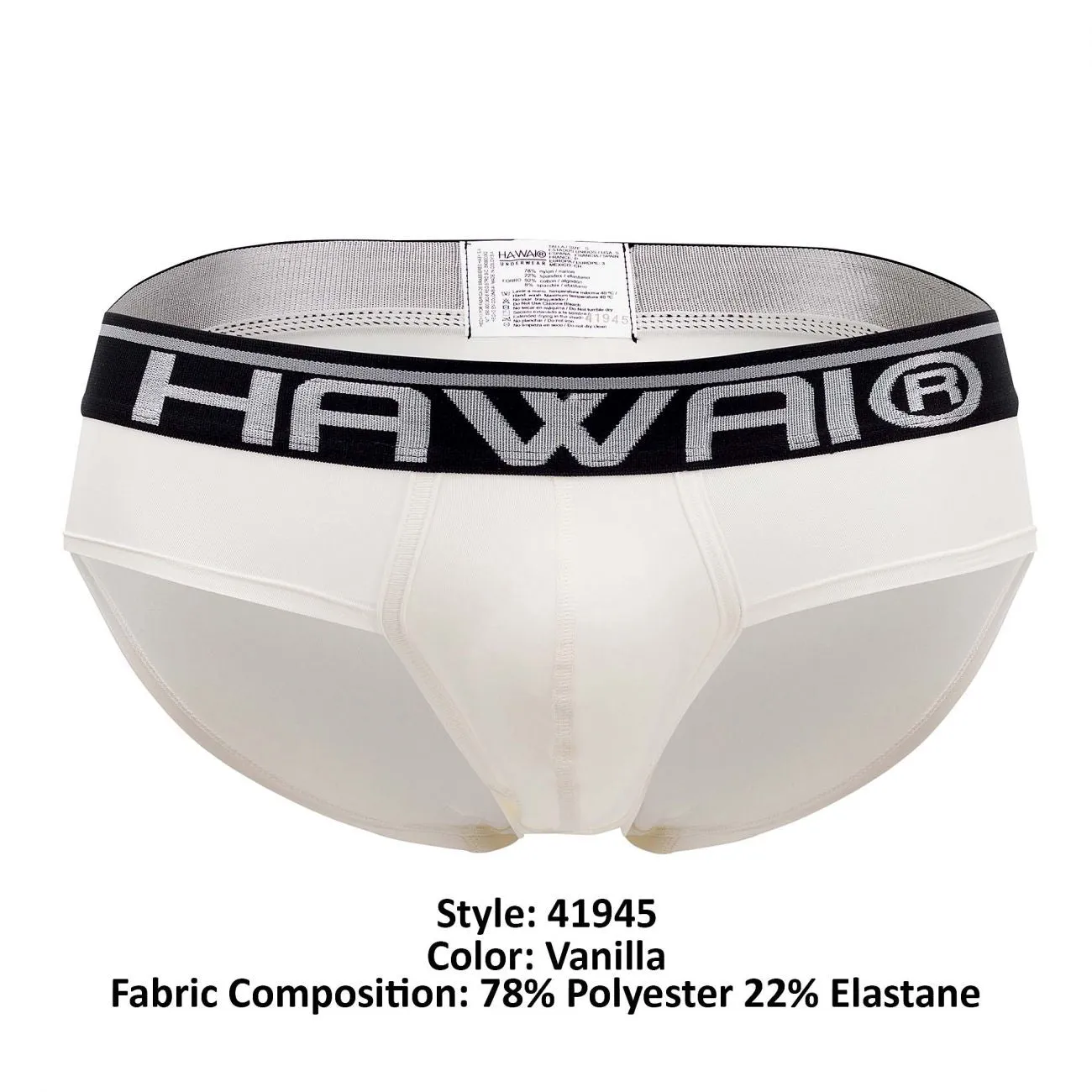 HAWAI 41945 Solid Hip Briefs Color Vanilla