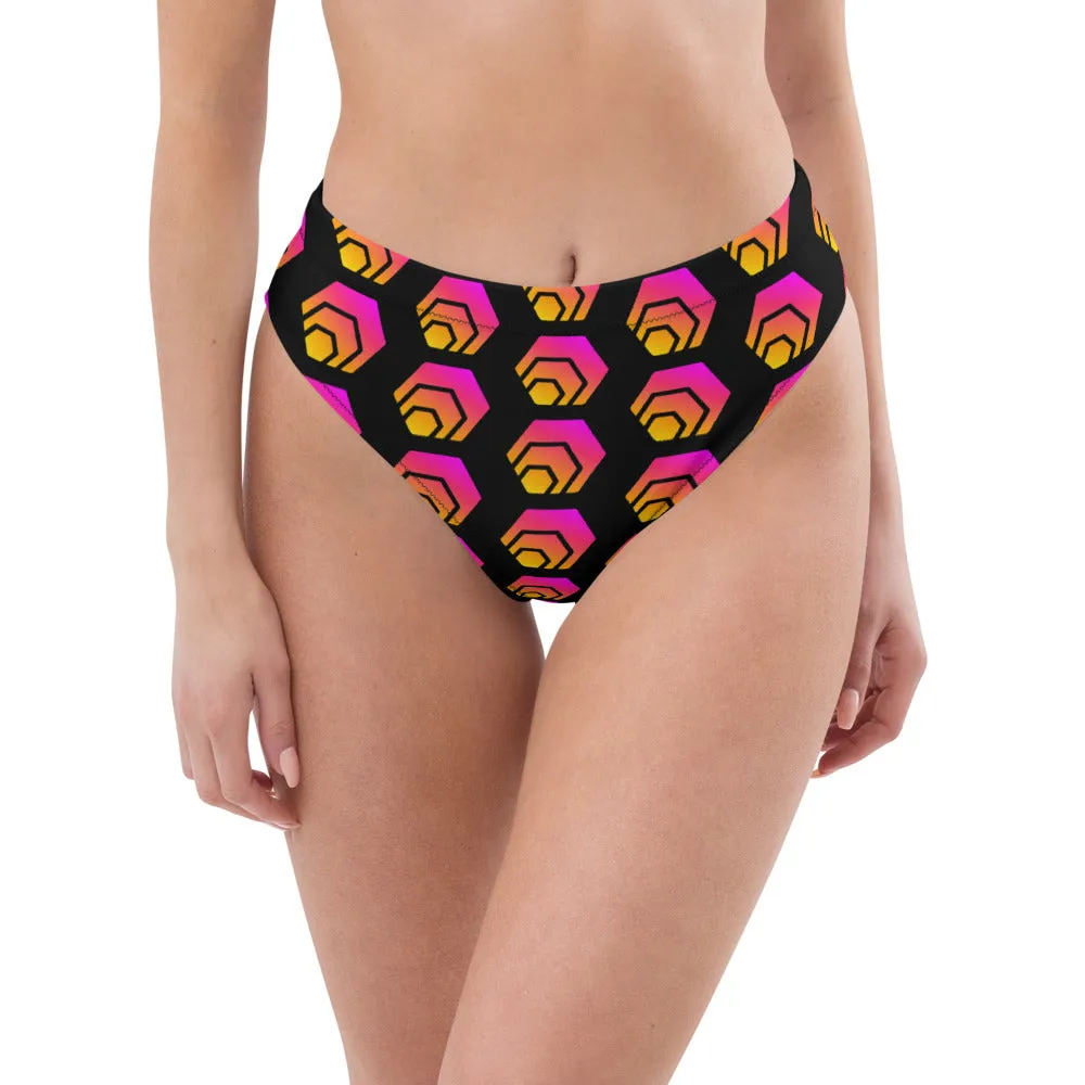 HEX Recycled high-waisted bikini bottom