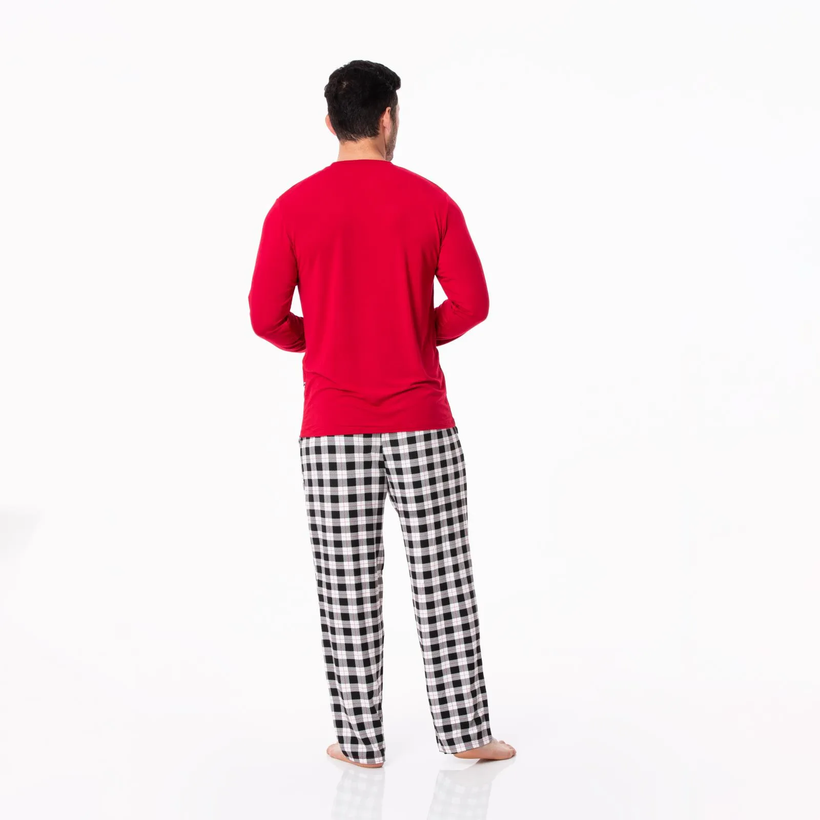 KicKee Pants Midnight Holiday Plaid Men's L/S Pajama Set