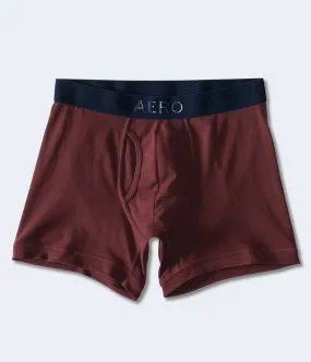 Knitted boxers with rubberized Aeropostale logo, red