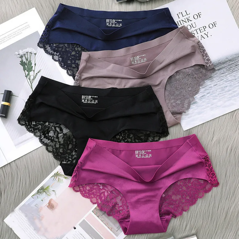 Lace Briefs Summer Air-Permeable Hip-Lifting Briefs Women