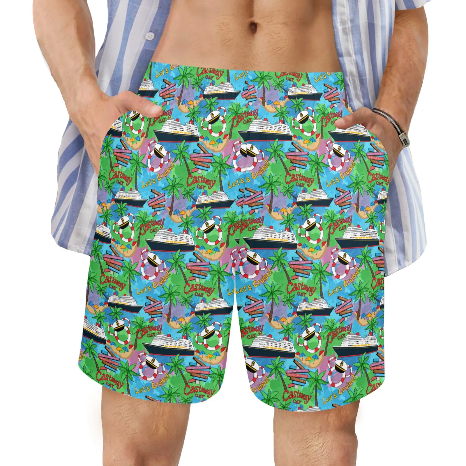 Let's Cruise Men's Swim Trunks Swimsuit