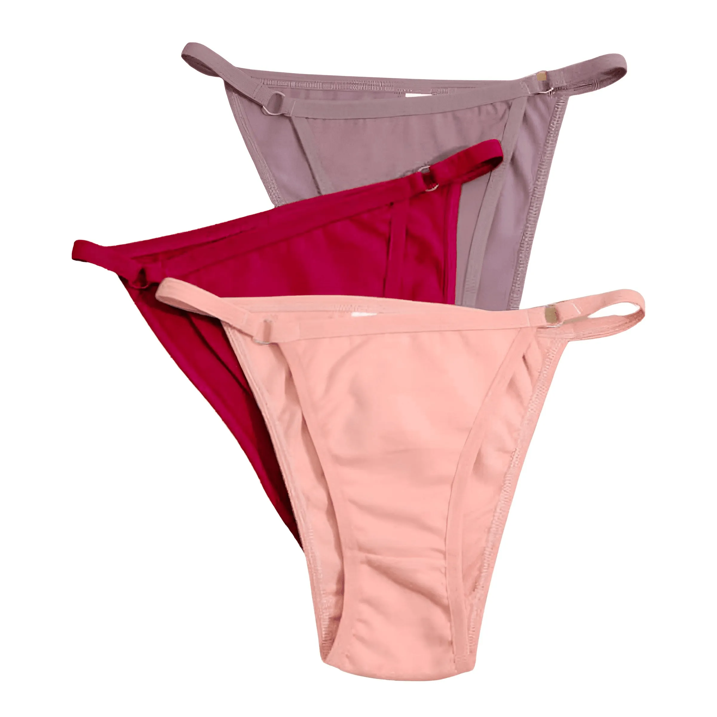 Low Waist Underwear - Women's Cotton 3Pcs/Set