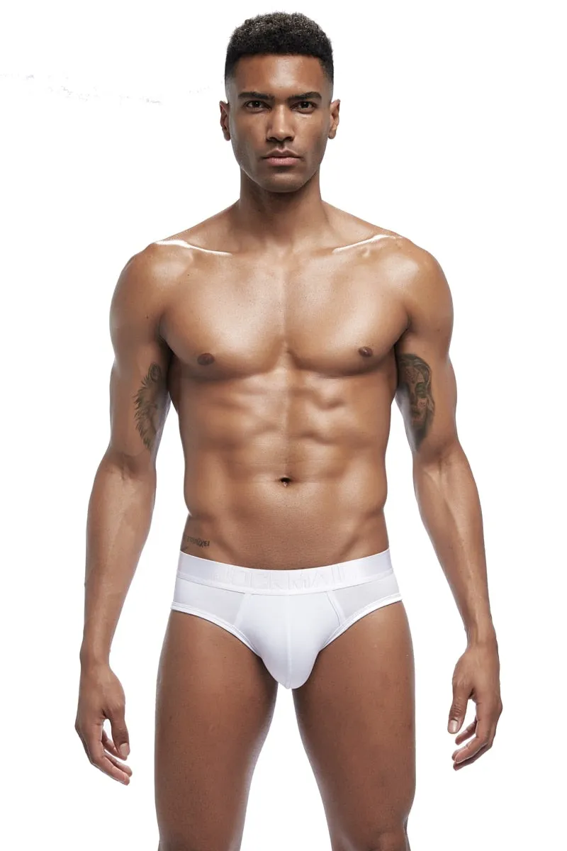 Male Sexy Breathable Low Waist Boxer Underwear With Solid Color