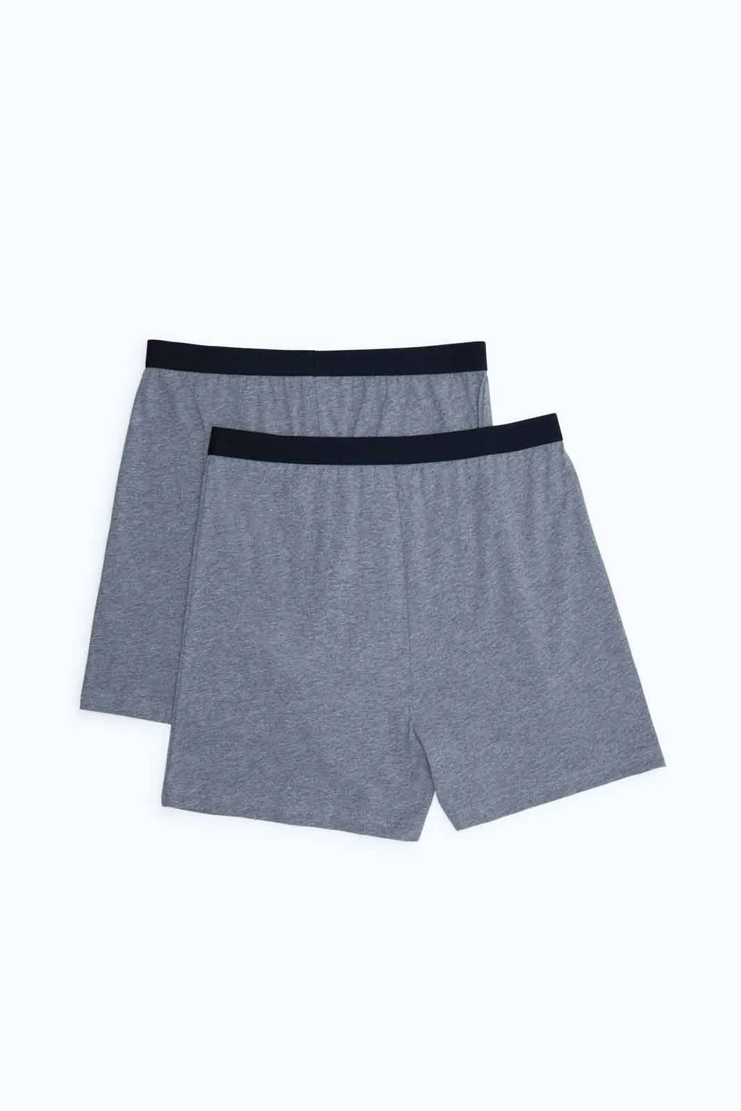 Men Grey Loose Knit Boxer Set (Pack of 2)