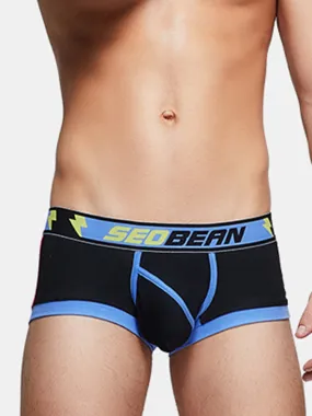 Mens Breathable U convex Cotton Low Waist Home Underwear