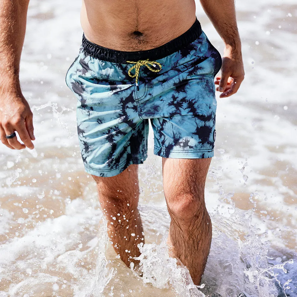 Men's NEFF La Bodega 17" Hot Tub Swim Trunks Green