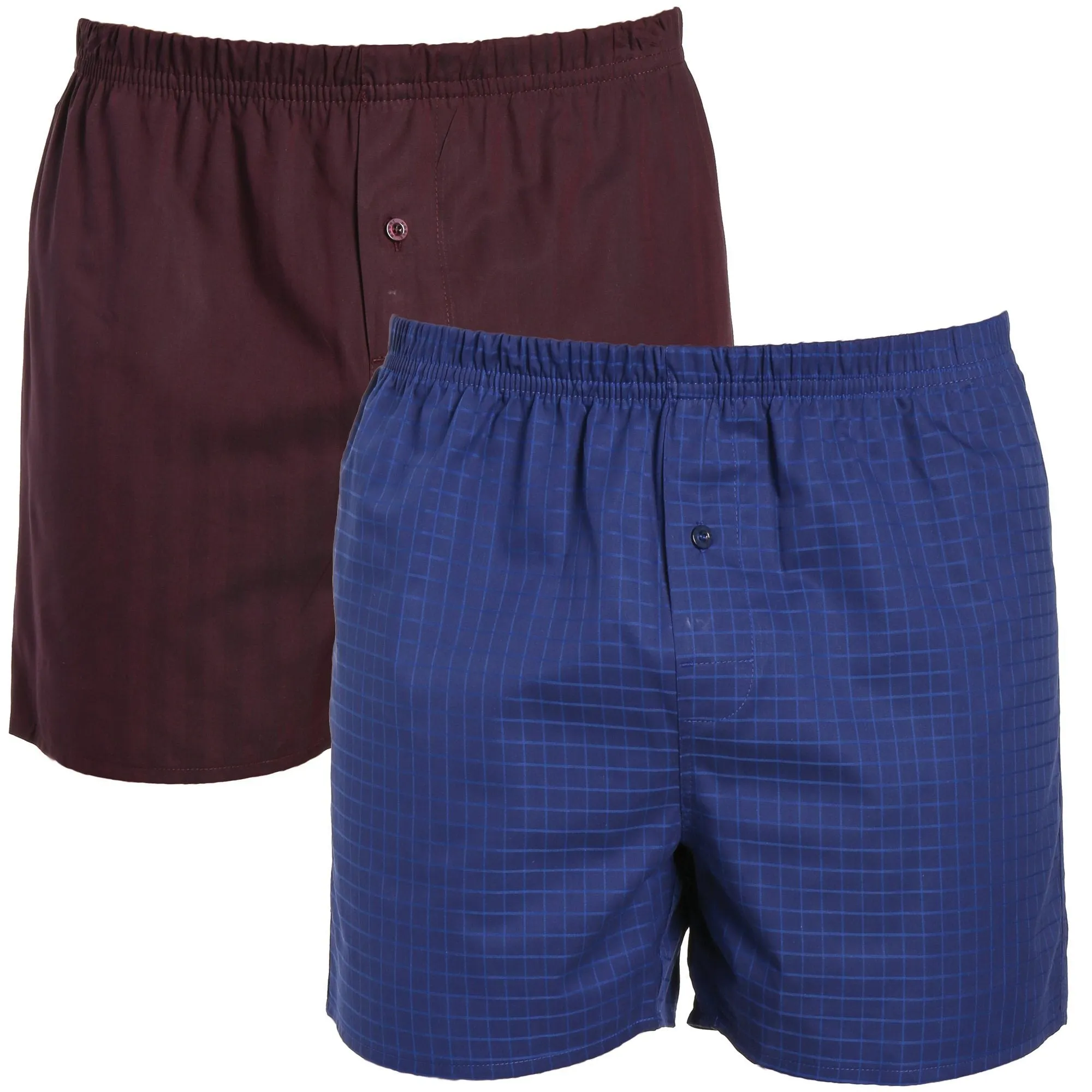 Men's Premium Cotton Boxers - 2 Pack