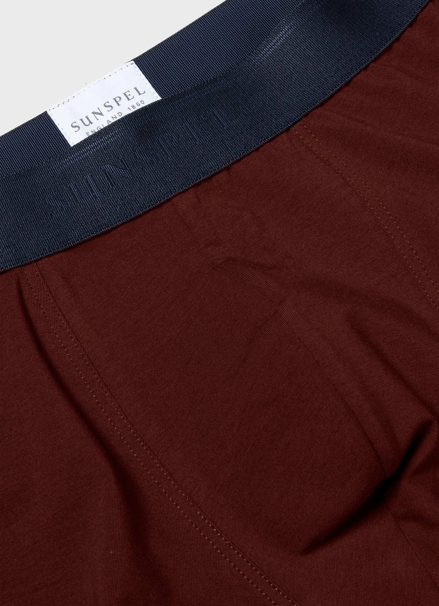 Men's Stretch Cotton Trunks in Maroon