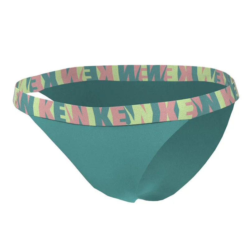 Nike - Women's Logo Tape Banded Bikini Bottom (Washed Teal)