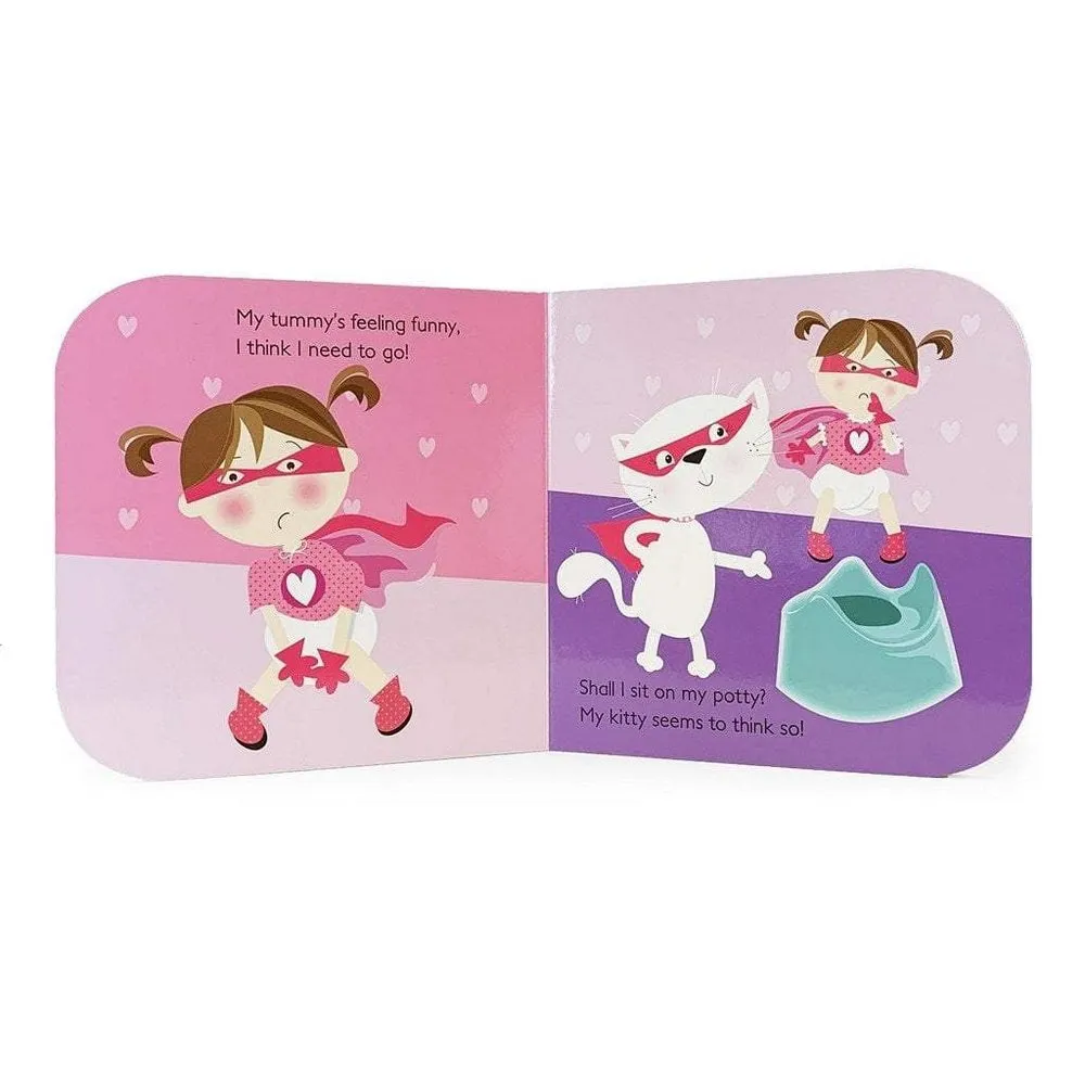 Potty Superhero (Girl) Children's Board Book